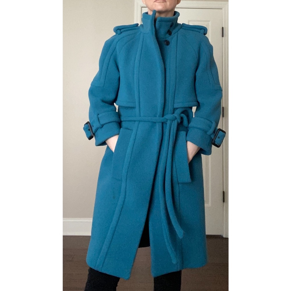 Burberry Runway wool coat size S blue